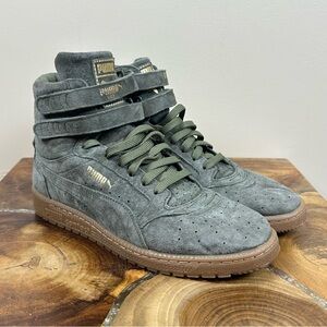 PUMA Sky II High Nubuck Burnt Olive 364395 02 SIZE 9.5 High-tops Green